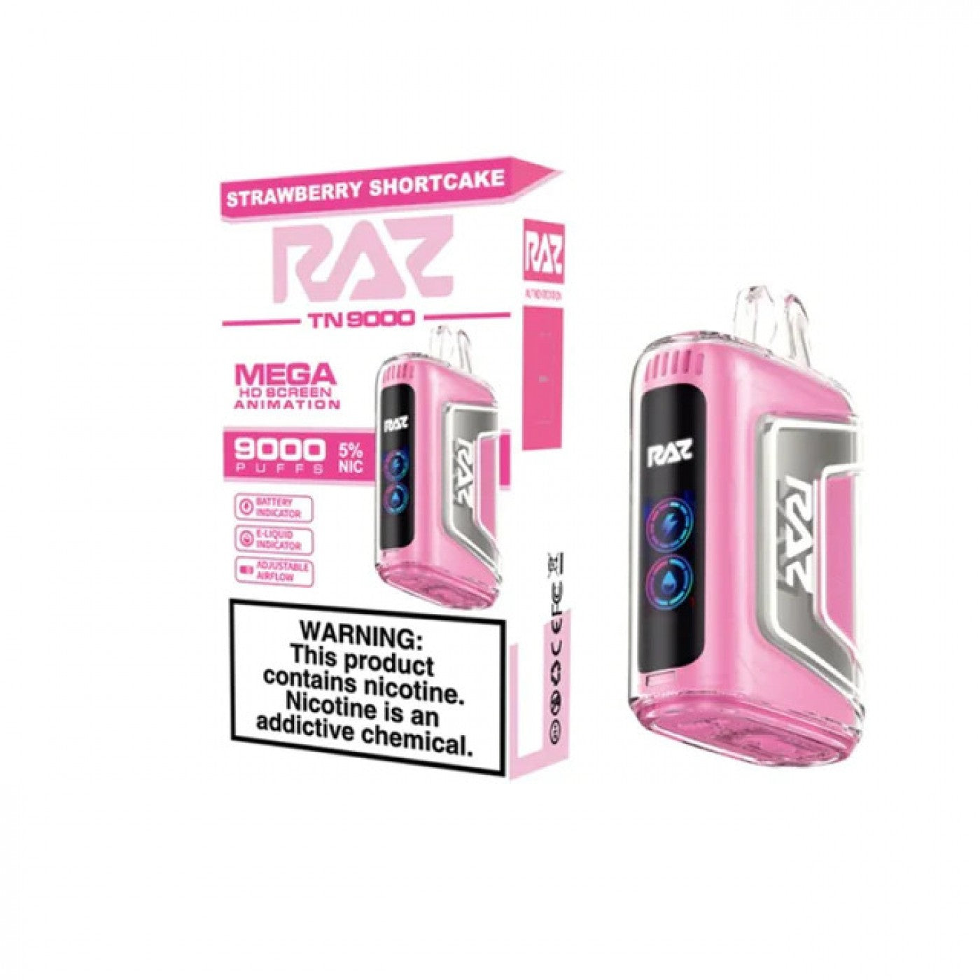 Strawberry Shortcake Raz TN9000 - Vape.LLC