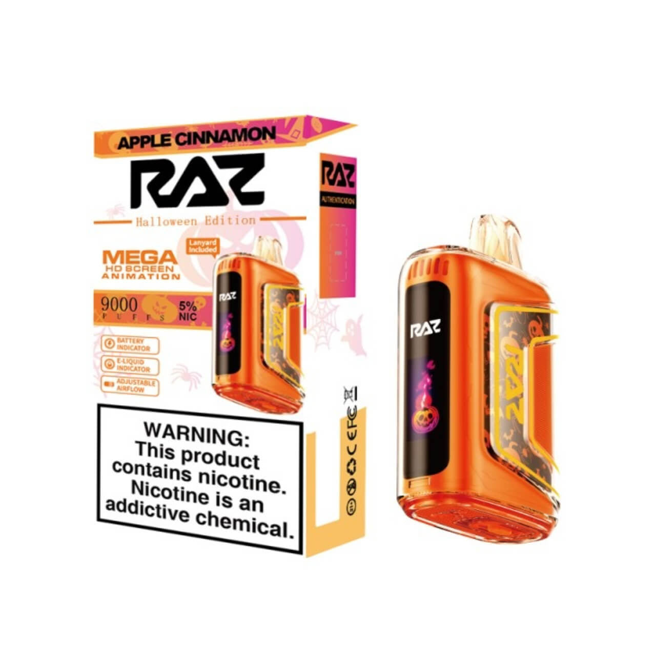 Apple Cinnamon Raz TN9000 - Vape.LLC