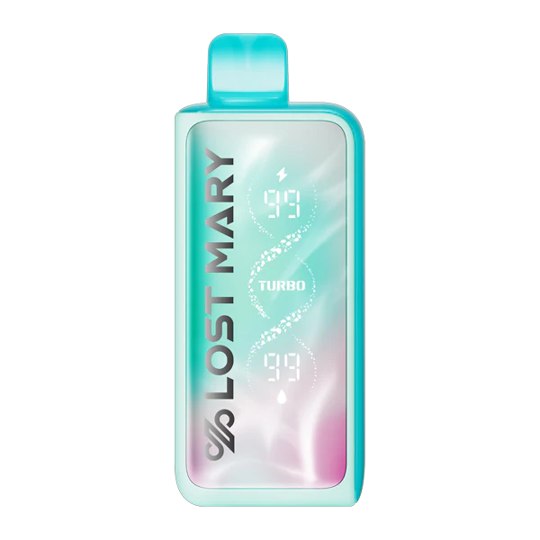 Lost Mary vape device with digital display on a white background