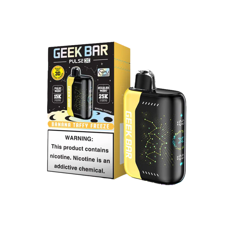 Banana Taffy Freeze Geek Bar Pulse X 25000 - Vape.LLC