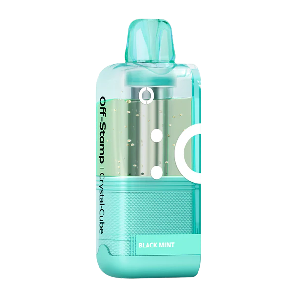 Black Mint Off Stamp Crystal Cube Pod