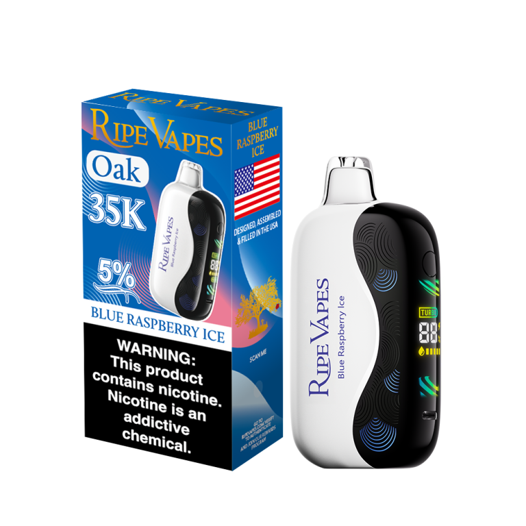 Blue Raspberry Ice Ripe Vapes Oak 35K