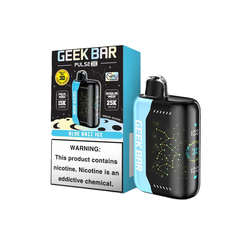 Blue Razz Ice Geek Bar Pulse X 25000 - Vape.LLC