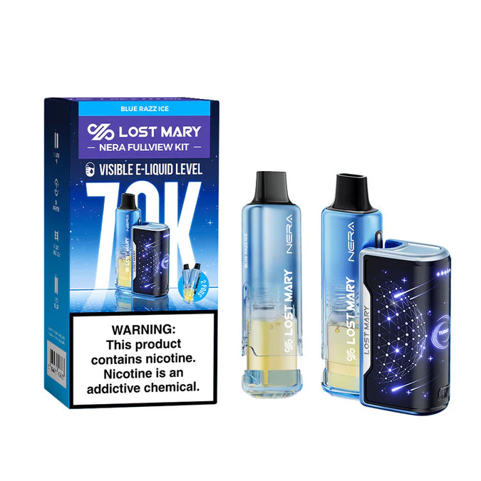 Blue Razz Ice Lost Mary Nera Fullview 70K Kit
