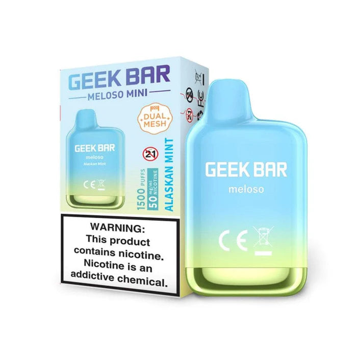 Geek Bar Meloso Mini 1500 Alaskan Mint Disposable Vape - Vaping Shop