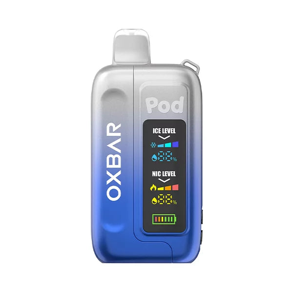 Clear Cobalt Blue Oxbar Ice-Nic Control 35K - Black Coral