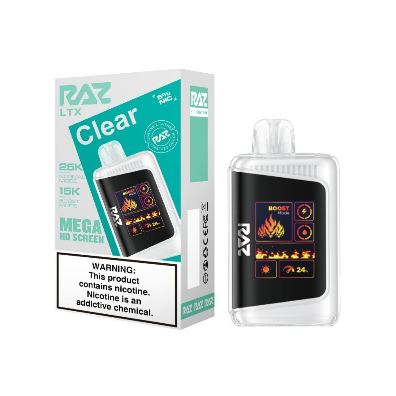 Clear Raz LTX 25K - Vape.LLC