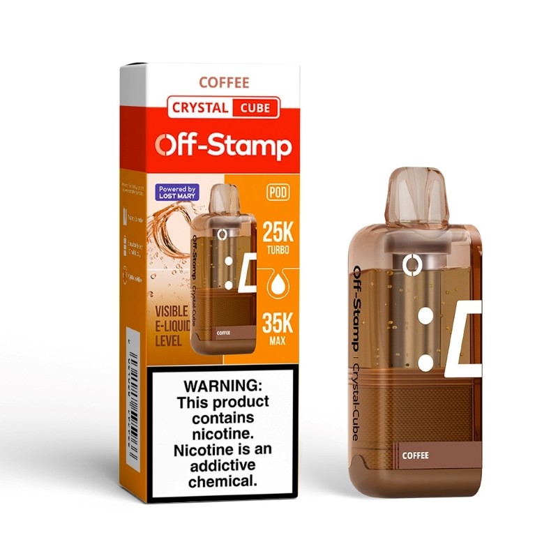 Coffee Off Stamp Crystal Cube Pod