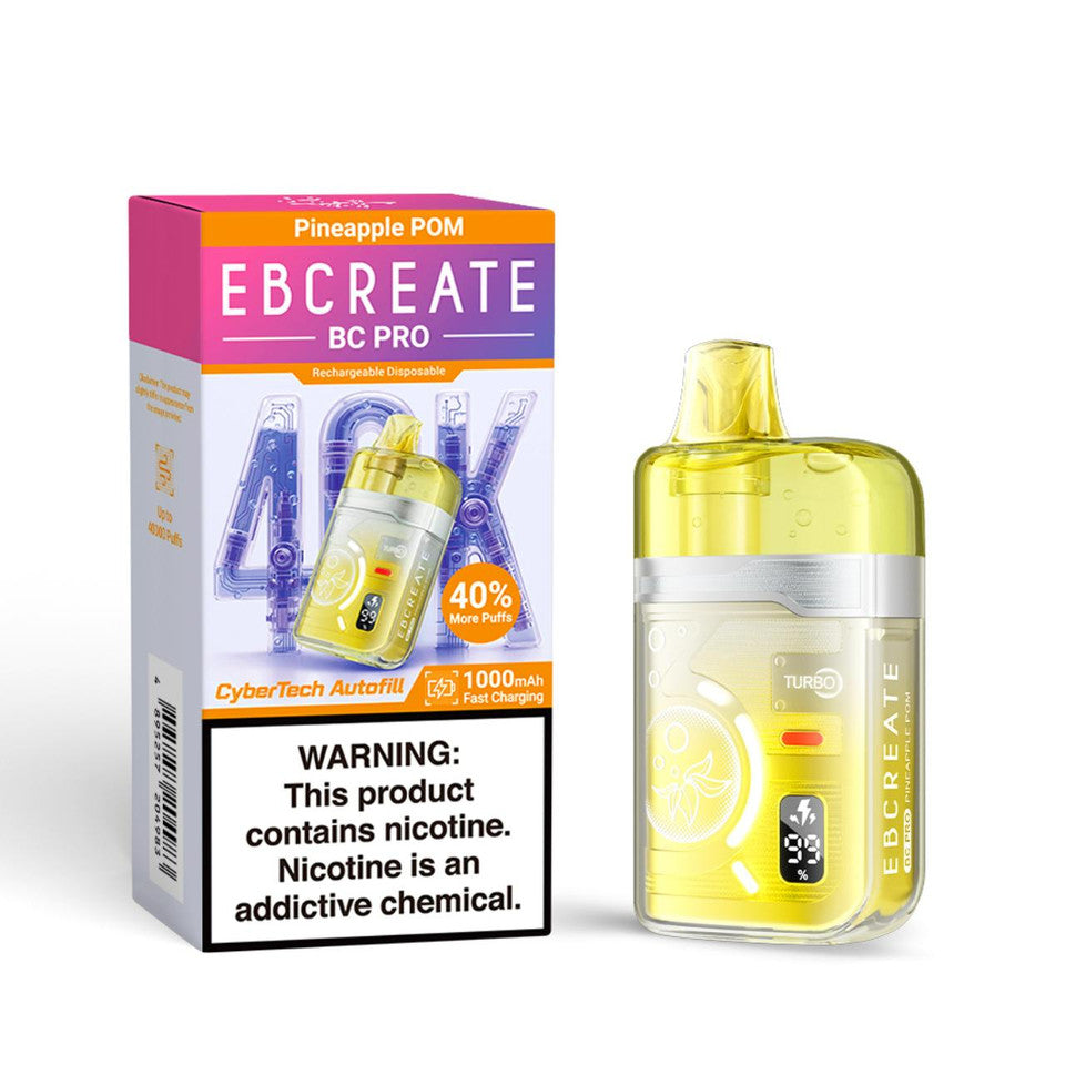 EBCREATE BC Pro 40K Pineapple POM Disposable Vape - Vaping Shop