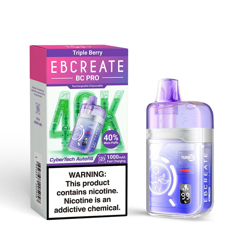 EBCREATE BC Pro 40K Triple Berry Disposable Vape - Vaping Shop