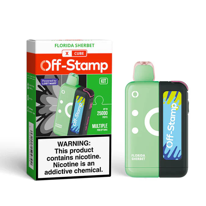Florida Sherbet Off Stamp X Cube 25K Kit - Vape.LLC