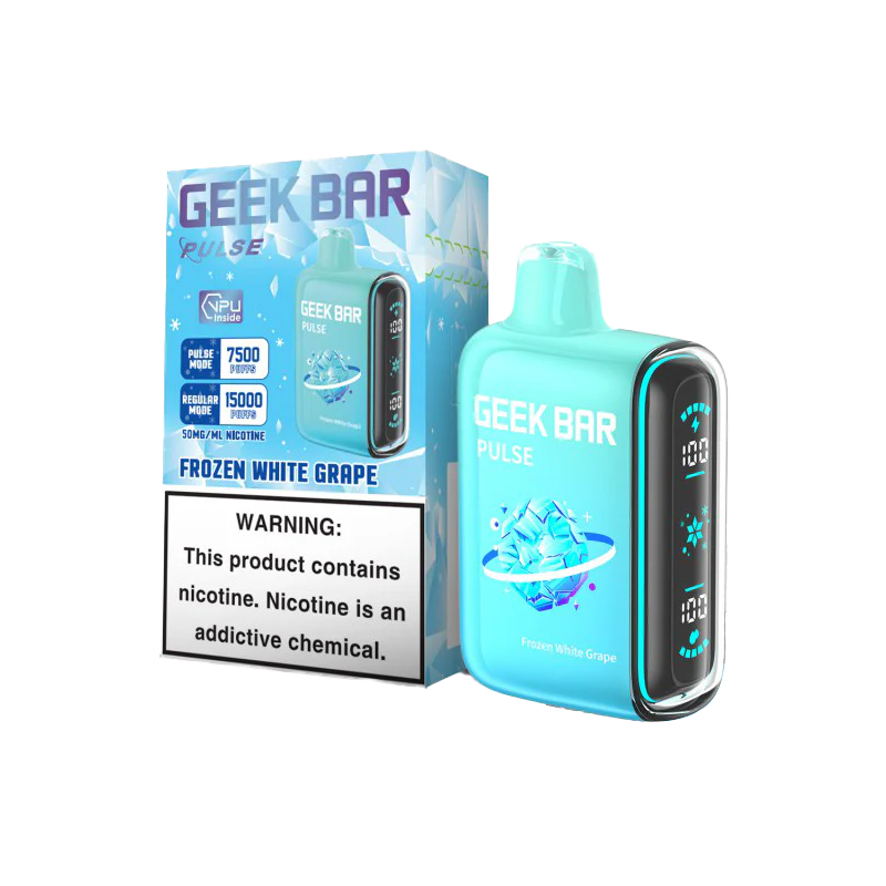 Frozen White Grape Geek Bar Pulse 15000 - Vape.LLC