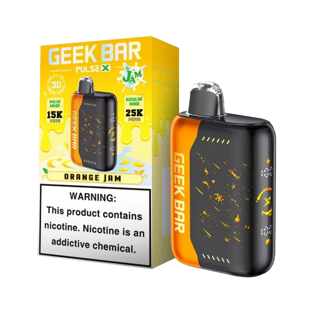 Geek Bar Pulse X 25000 Orange Jam Disposable Vape - Vaping Shop