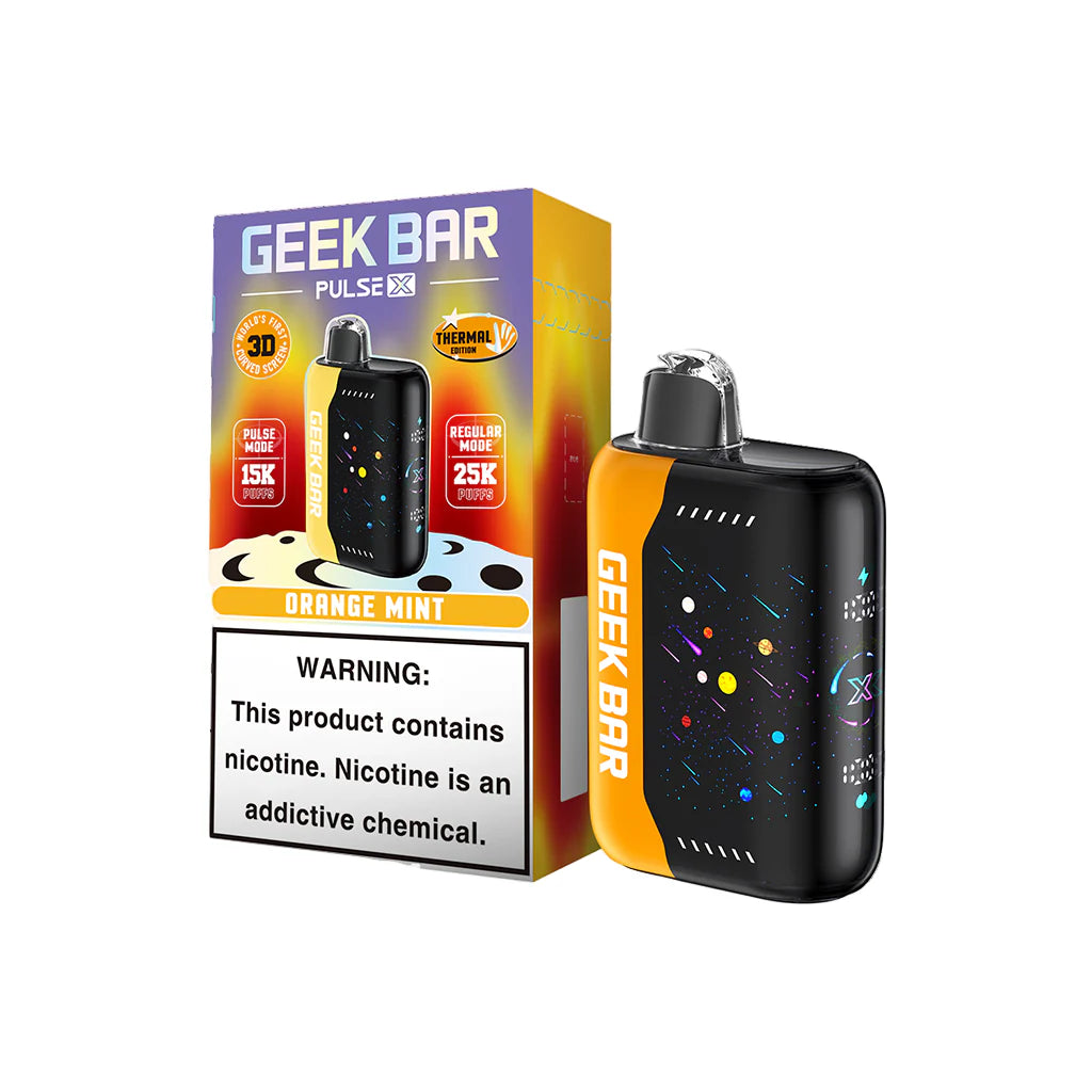 Geek Bar Pulse X 25000 Orange Mint Disposable Vape - Vaping Shop