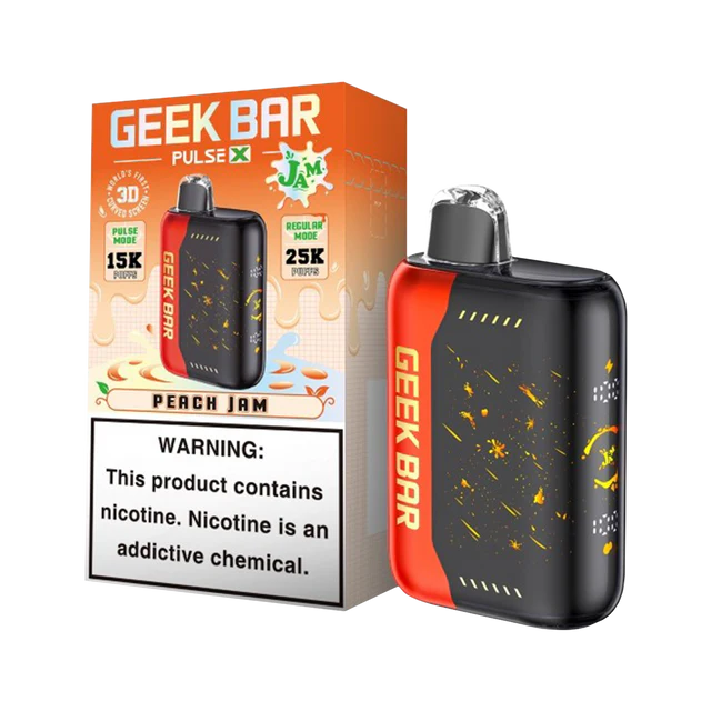Geek Bar Pulse X 25000 Peach Jam Disposable Vape - Vaping Shop
