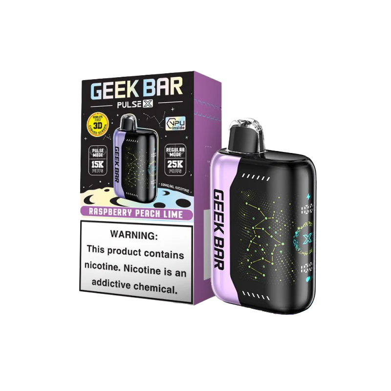 Geek Bar Pulse X 25000 Raspberry Peach Lime Disposable Vape - Vaping Shop