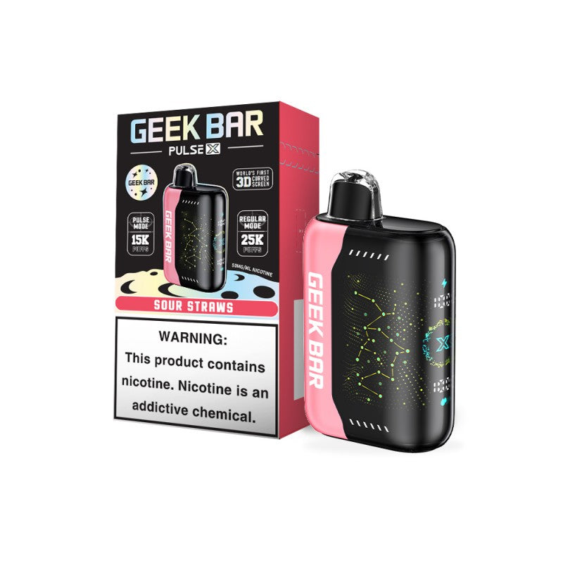 Geek Bar Pulse X 25000 Sour Straws Disposable Vape - Vaping Shop