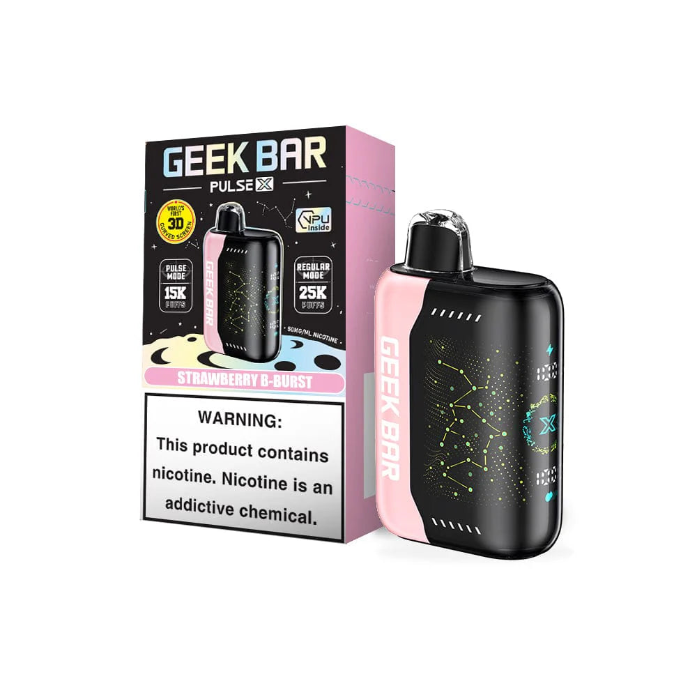 Geek Bar Pulse X 25000 Strawberry B Burst Disposable Vape - Vaping Shop