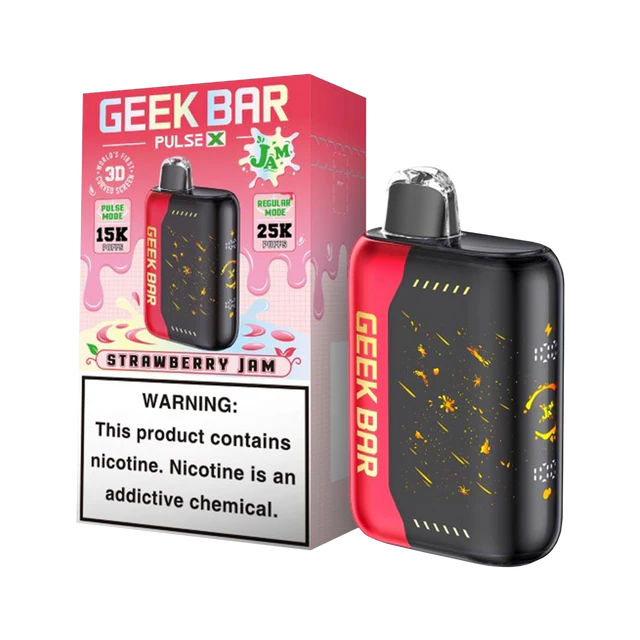 Geek Bar Pulse X 25000 Strawberry Jam Disposable Vape - Vaping Shop
