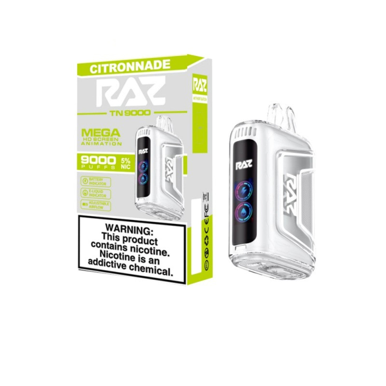 Citronnade Raz TN9000 - Vape.LLC