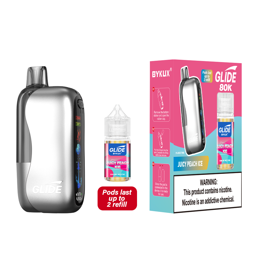 Glide 80K Pod Juicy Peach Ice Disposable Vape - Vaping Shop
