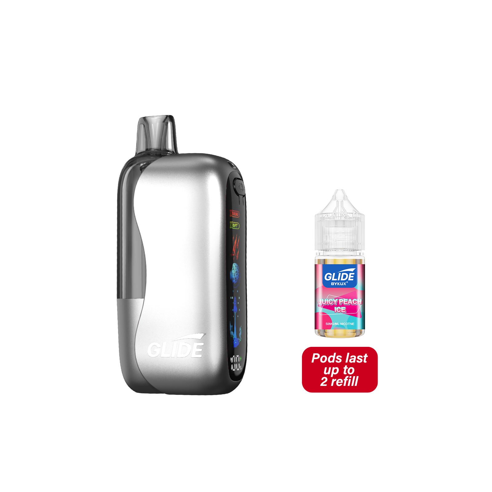 Glide 80K Pod Juicy Peach Ice Disposable Vape - Vaping Shop