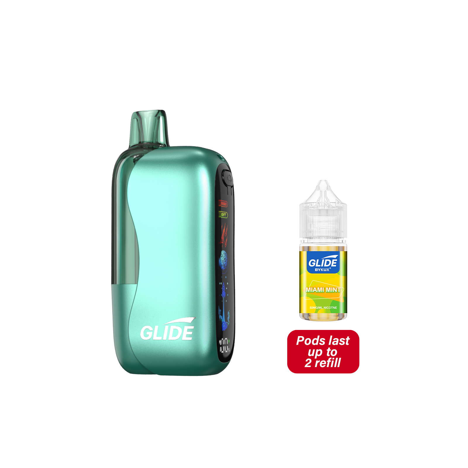 Glide 80K Pod Miami Mint Disposable Vape - Vaping Shop