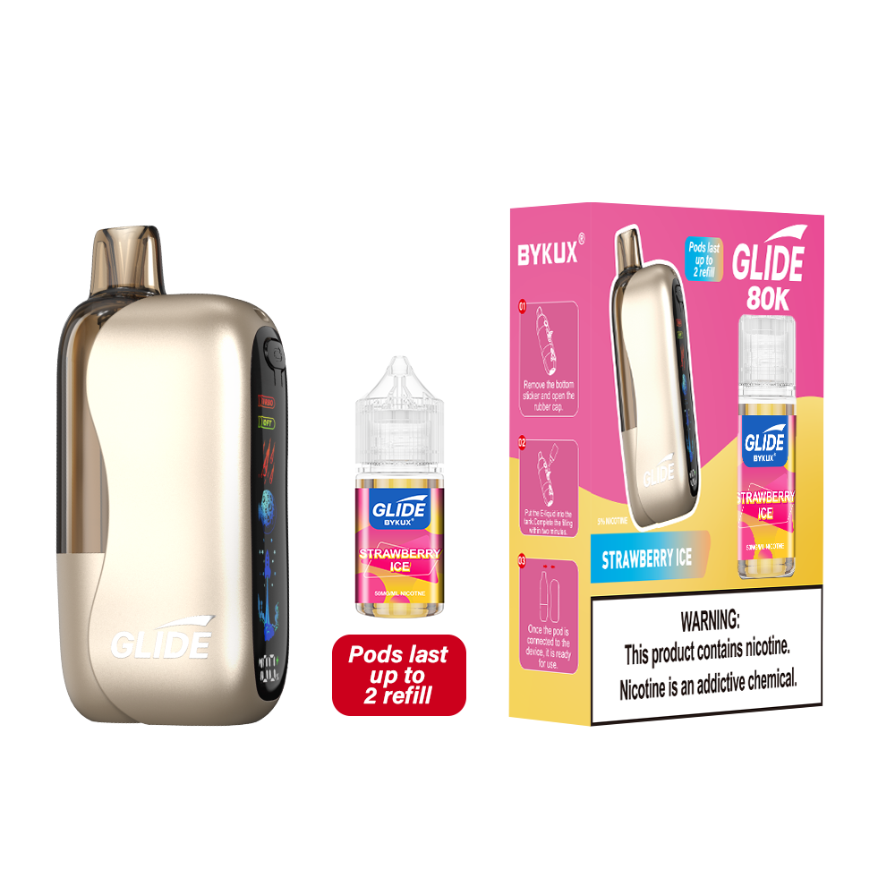 Glide 80K Pod Strawberry Ice Disposable Vape - Vaping Shop