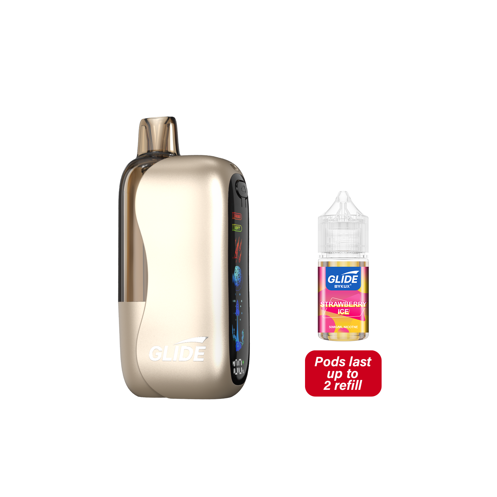 Glide 80K Pod Strawberry Ice Disposable Vape - Vaping Shop