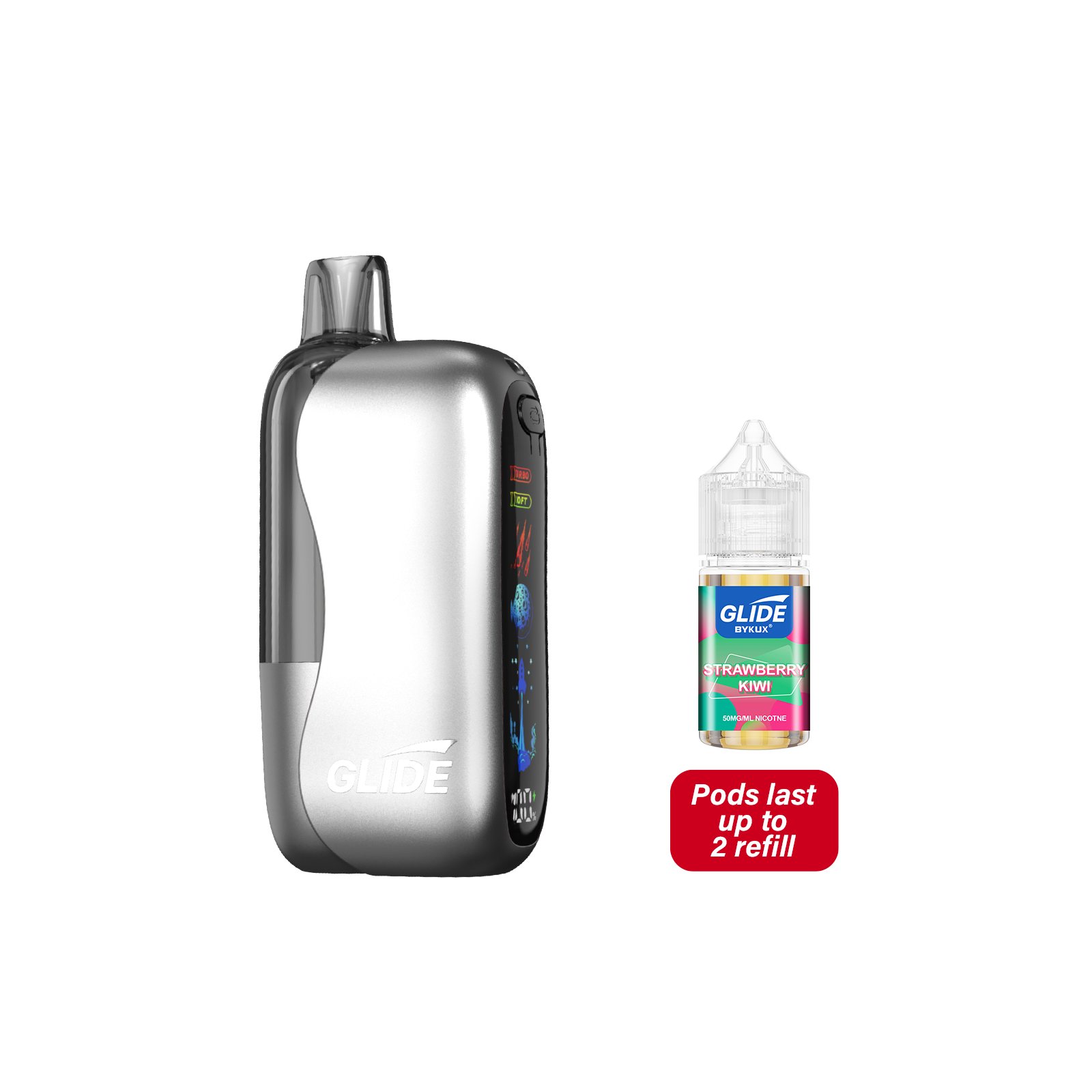 Glide 80K Pod Strawberry Kiwi Disposable Vape - Vaping Shop