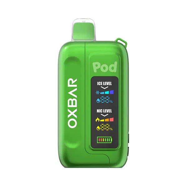 Green Apple Burst Oxbar Ice-Nic Control 35K - Black Coral