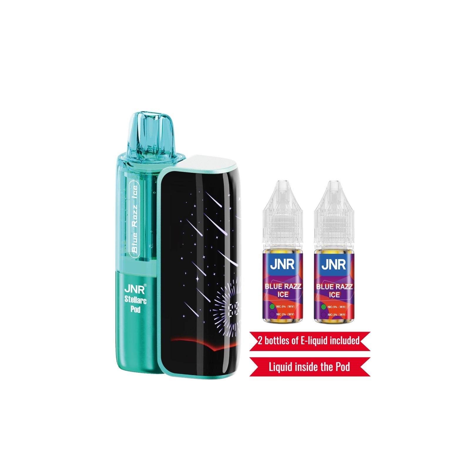 JNR Stellarc 100K Kit Blue Razz Ice Disposable Vape - Vaping Shop
