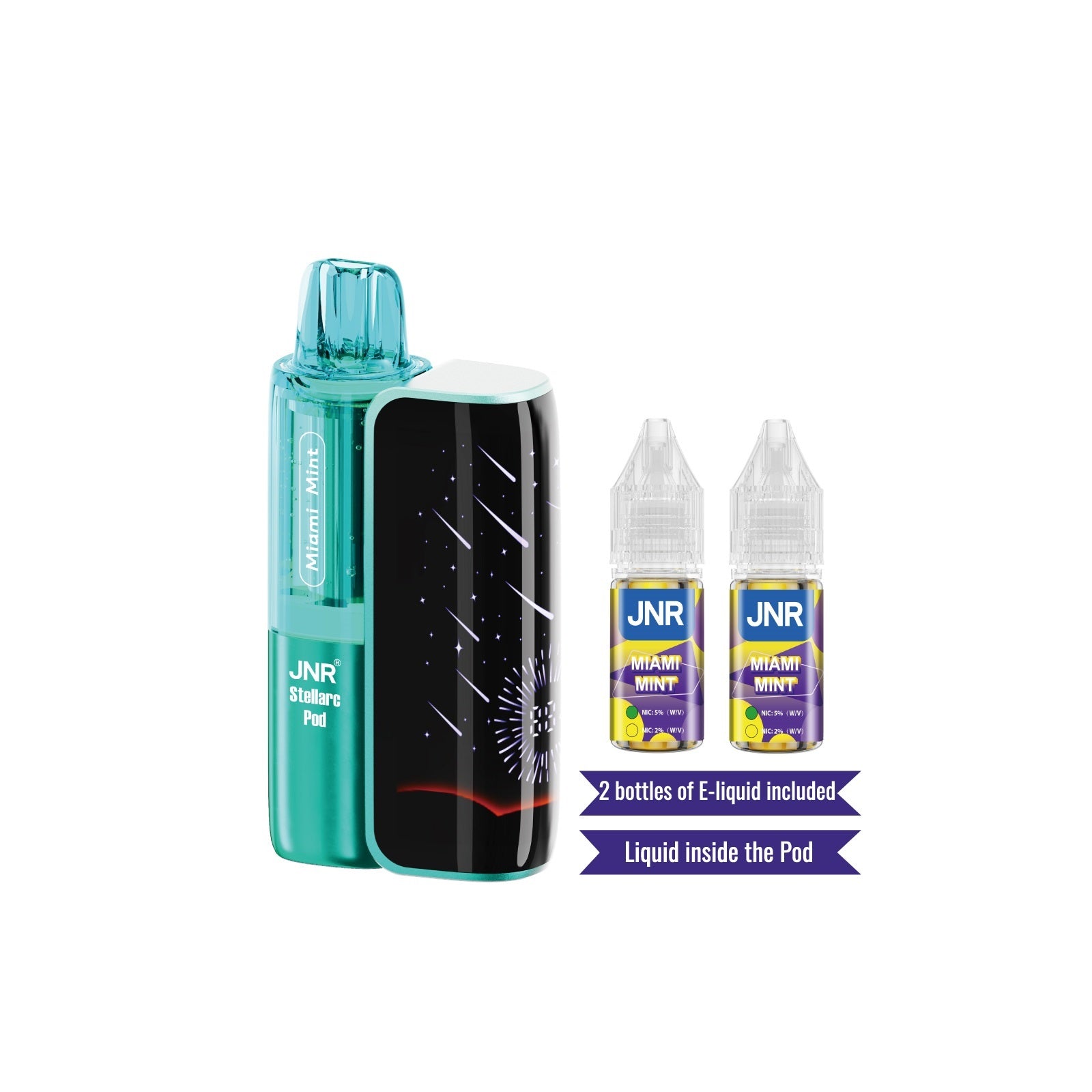 JNR Stellarc 100K Kit Miami Mint Disposable Vape - Vaping Shop