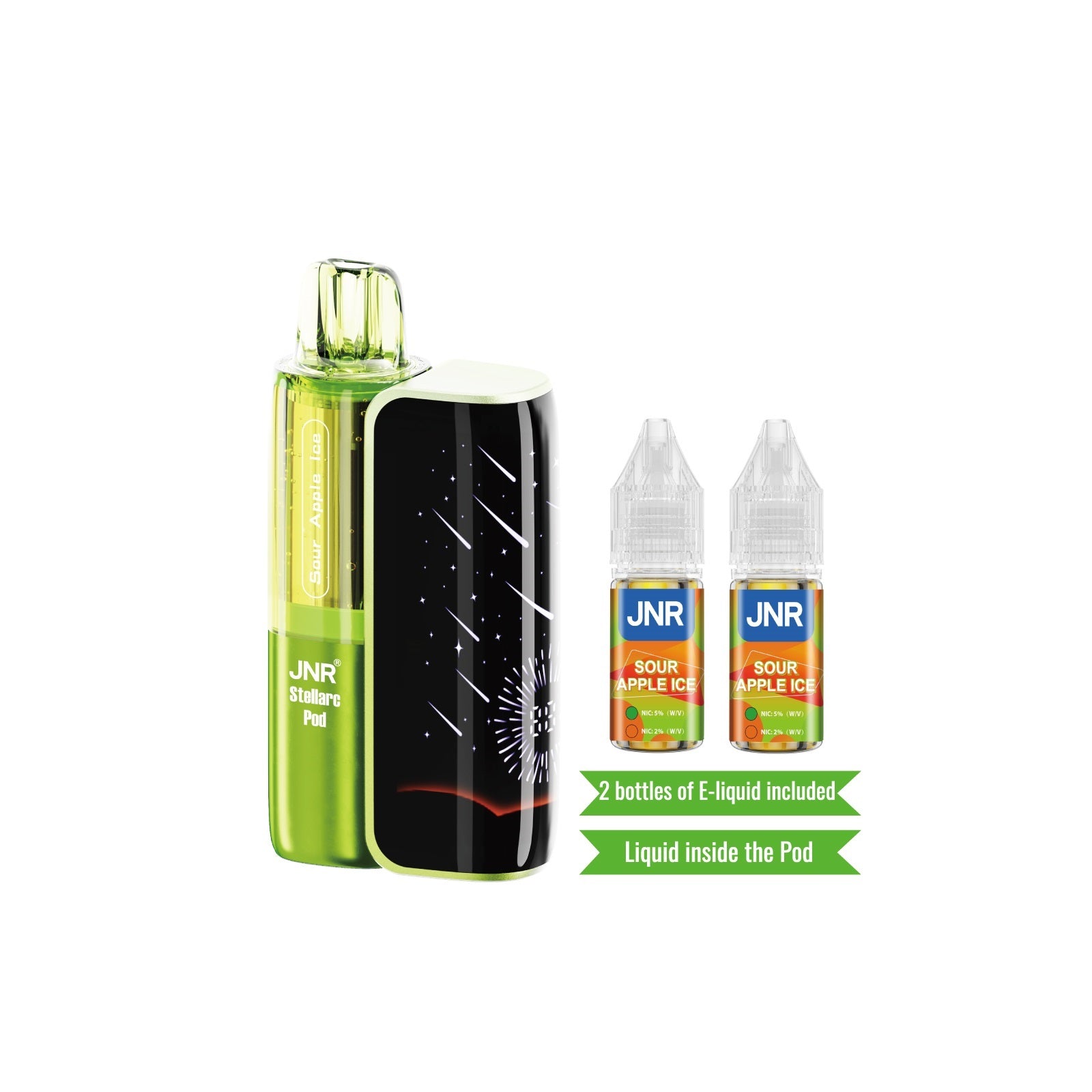 JNR Stellarc 100K Kit Sour Apple Ice Disposable Vape - Vaping Shop