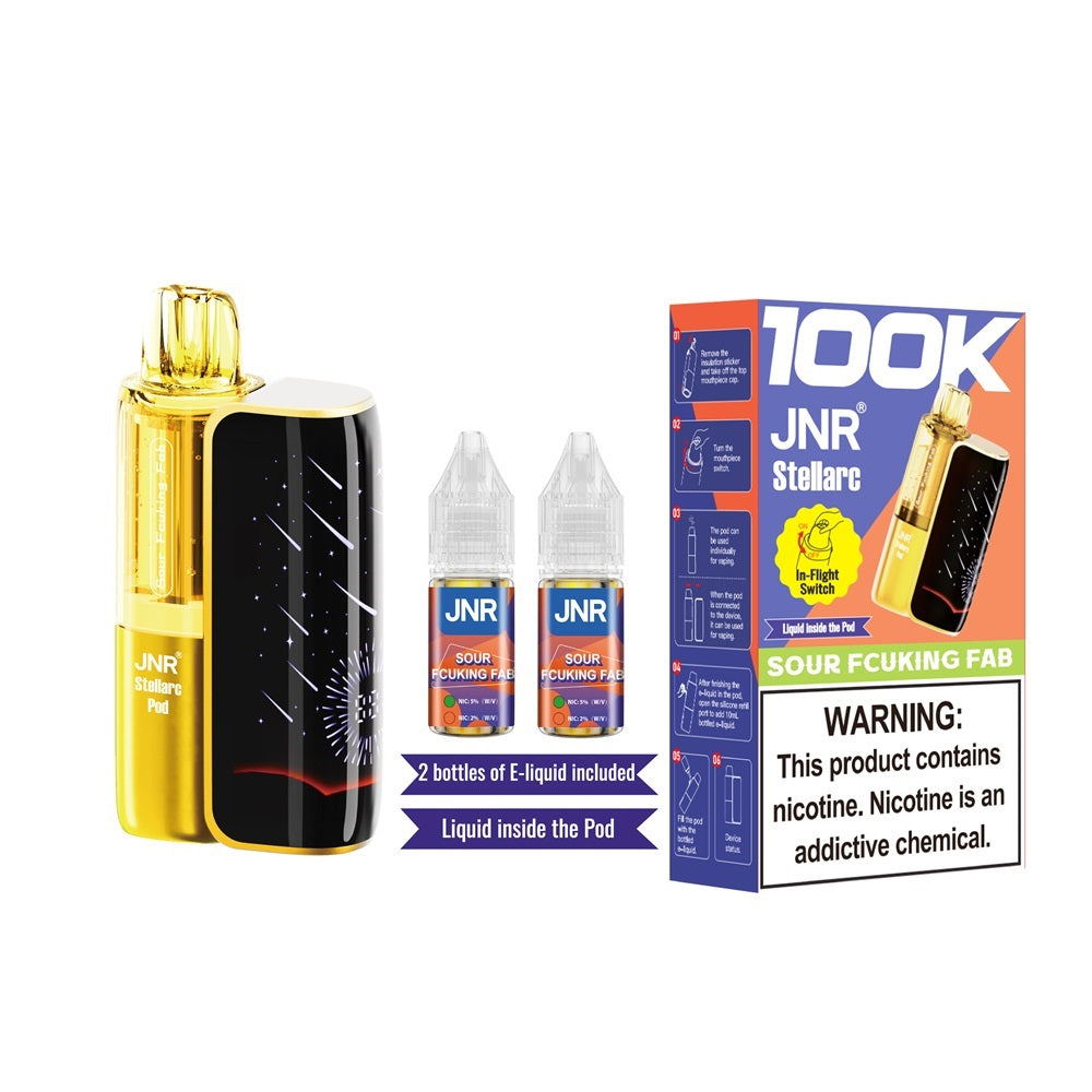 JNR Stellarc 100K Kit Sour Fcuking Fab Disposable Vape - Vaping Shop