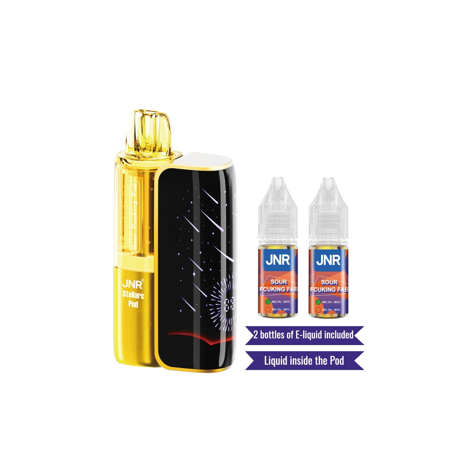 JNR Stellarc 100K Kit Sour Fcuking Fab Disposable Vape - Vaping Shop