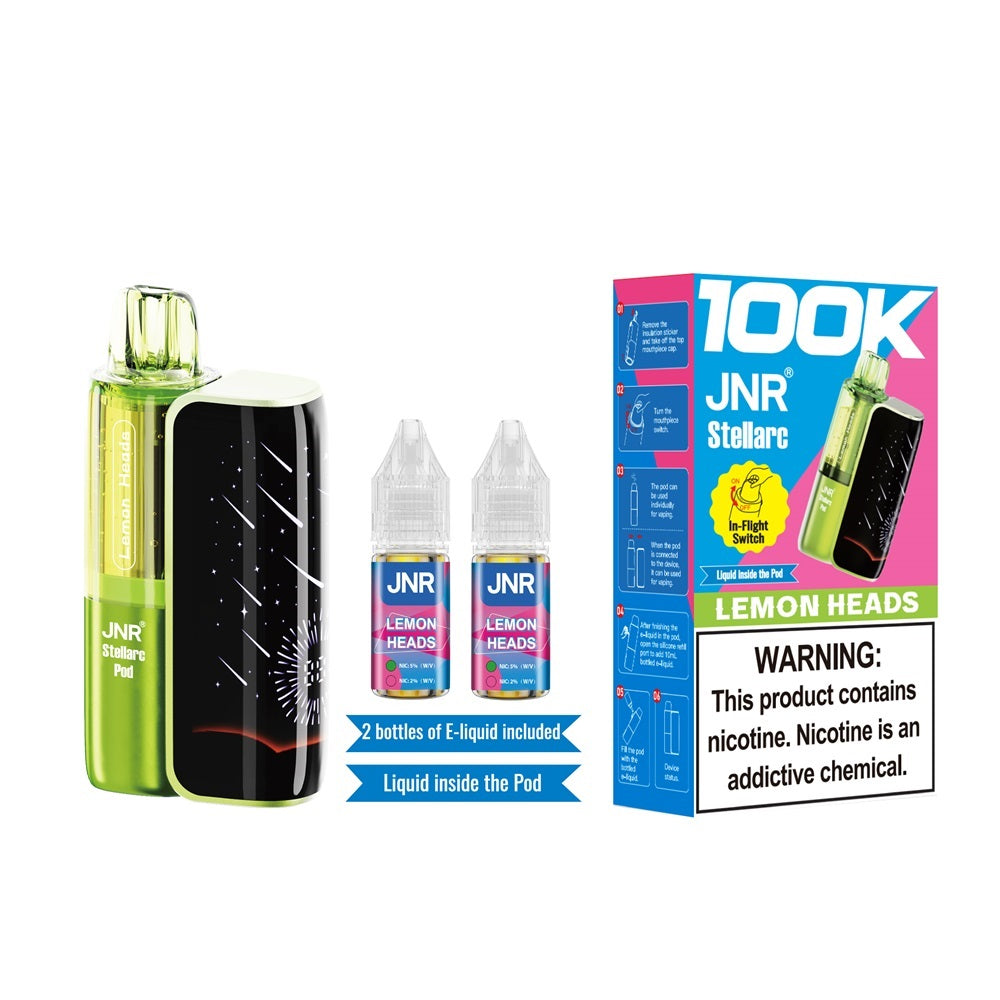 JNR Stellarc 100K Kit Lemon Heads Disposable Vape - Vaping Shop