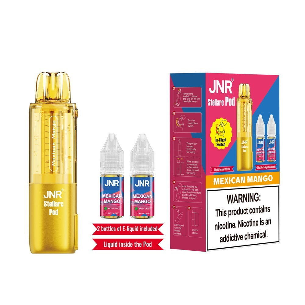 JNR Stellarc 100K Pod Mexican Mango Disposable Vape - Vaping Shop 