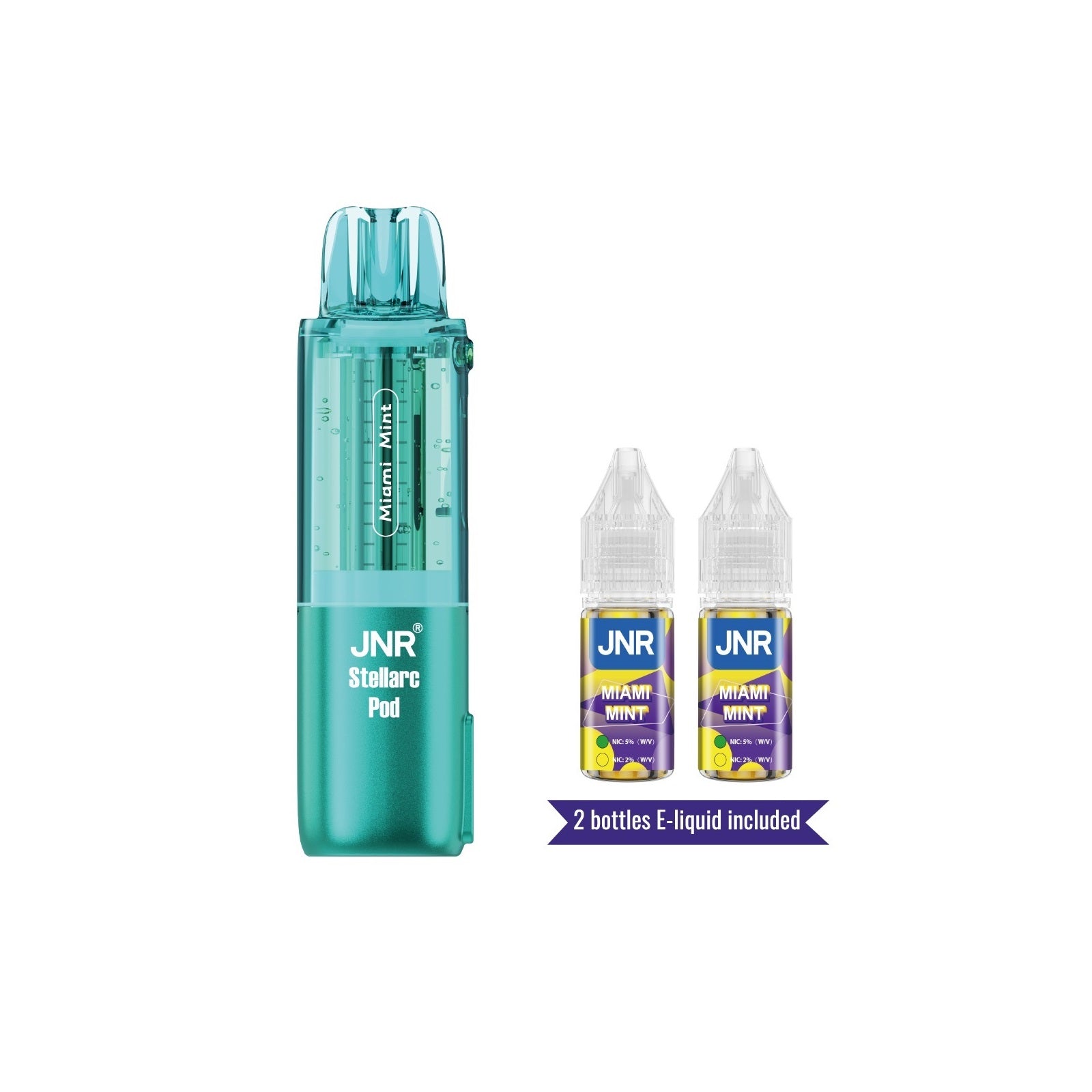 JNR Stellarc 100K Pod Miami Mint Disposable Vape - Vaping Shop 