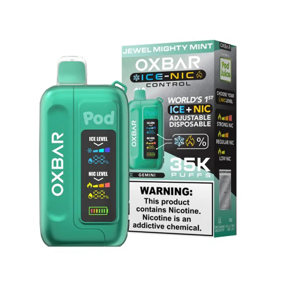 Jewel Mighty Mint Oxbar Ice-Nic Control 35K - Black Coral