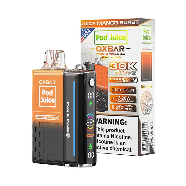 Juicy Mango Burst Oxbar Magic Maze 2.0 Pod Juice 30K