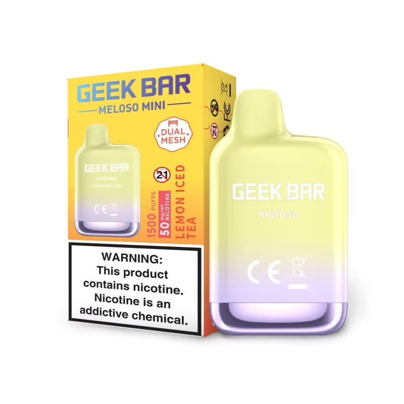 Geek Bar Meloso Mini 1500 Lemon Ice Tea Disposable Vape - Vaping Shop