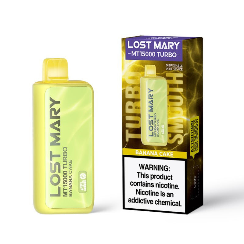 Banana Cake Lost Mary MT15000 Turbo - Vape.LLC