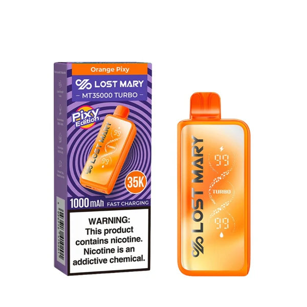 Lost Mary MT35000 Turbo Orange Pixy Disposable Vape - Vaping Shop