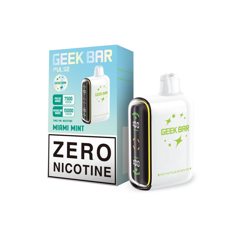 Miami Mint (Zero Nicotine) Geek Bar Pulse 15000 - Vape.LLC