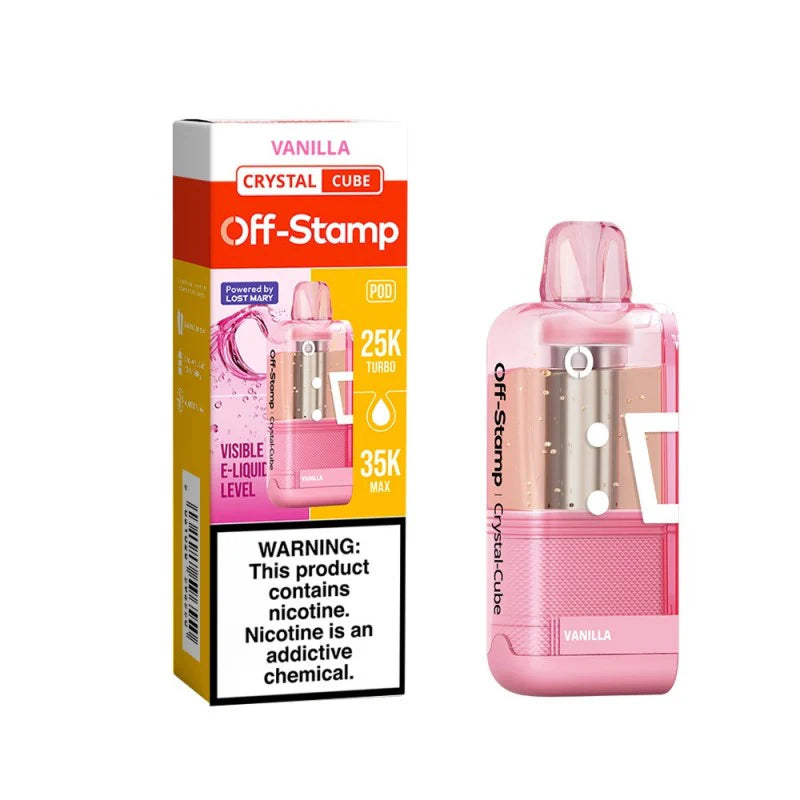Off-Stamp X-Cube Crystal 35K Pod Vanilla Disposable Vape - Vaping Shop