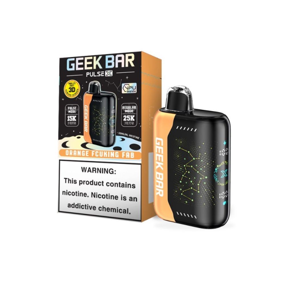 Orange Fcuking Fab Geek Bar Pulse X 25000 - Vape.LLC
