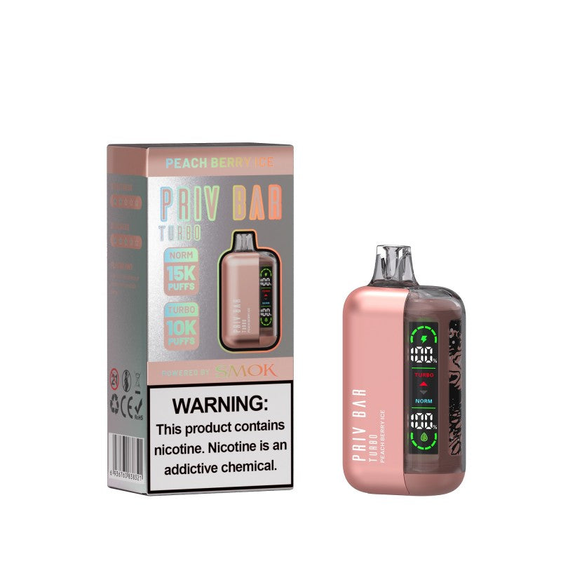 Peach Berry Ice Priv Bar Turbo 15000 - Vape.LLC