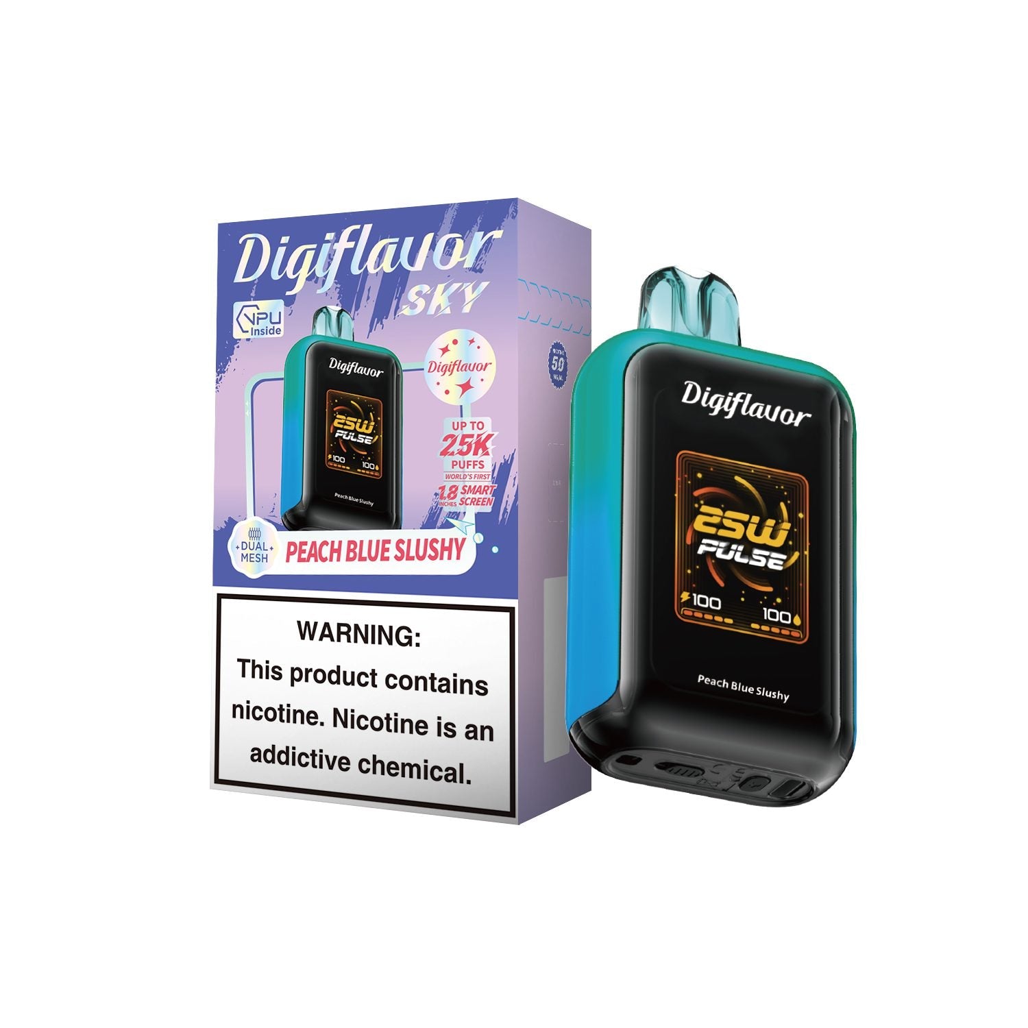 Peach Blue Slushy Digiflavor SKY 25K - Vape.LLC