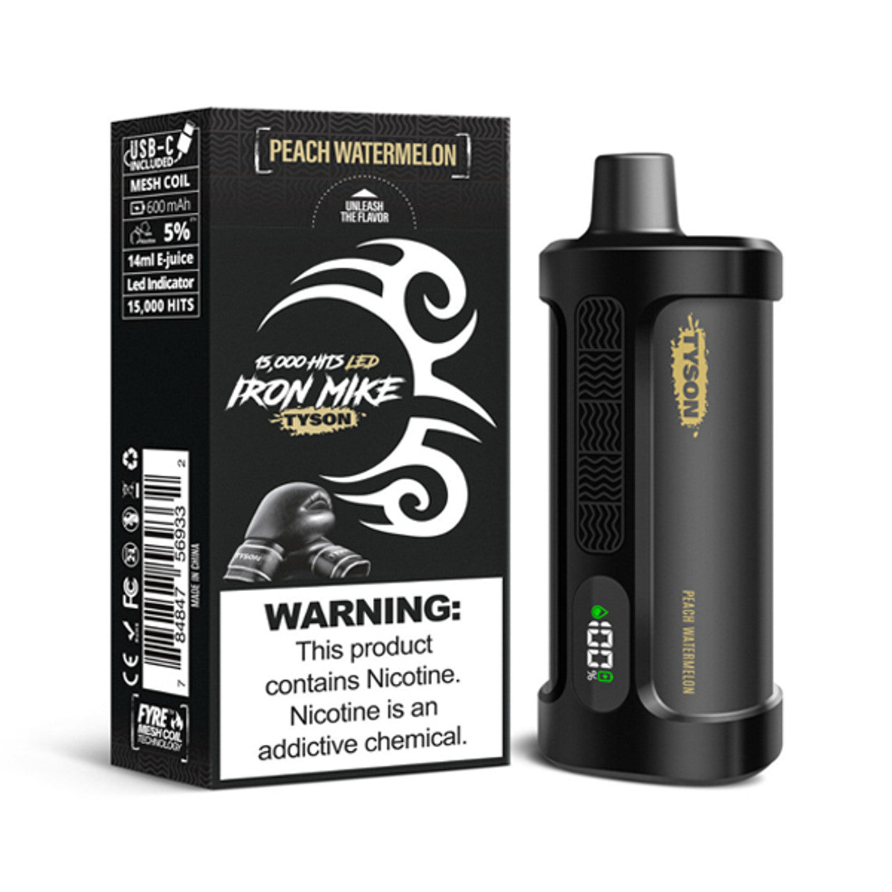 Peach Watermelon Tyson 2.0 Iron Mike - Vape.LLC